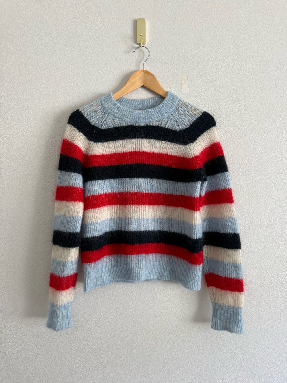 Ganni Mohair Wool multicolor Stripe Sweater Women’s Sz XS